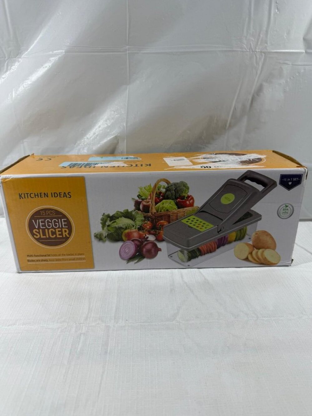 Kitchen Ideas 15-Piece Veggie Slicer Set Multi-Functional Food Chopper Dicer